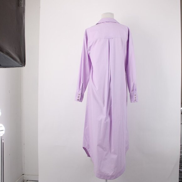 Maeve Dress NEW $148 Sz XS Lavender Purple Buttons 100% Cotton Dress - Picture 9 of 15